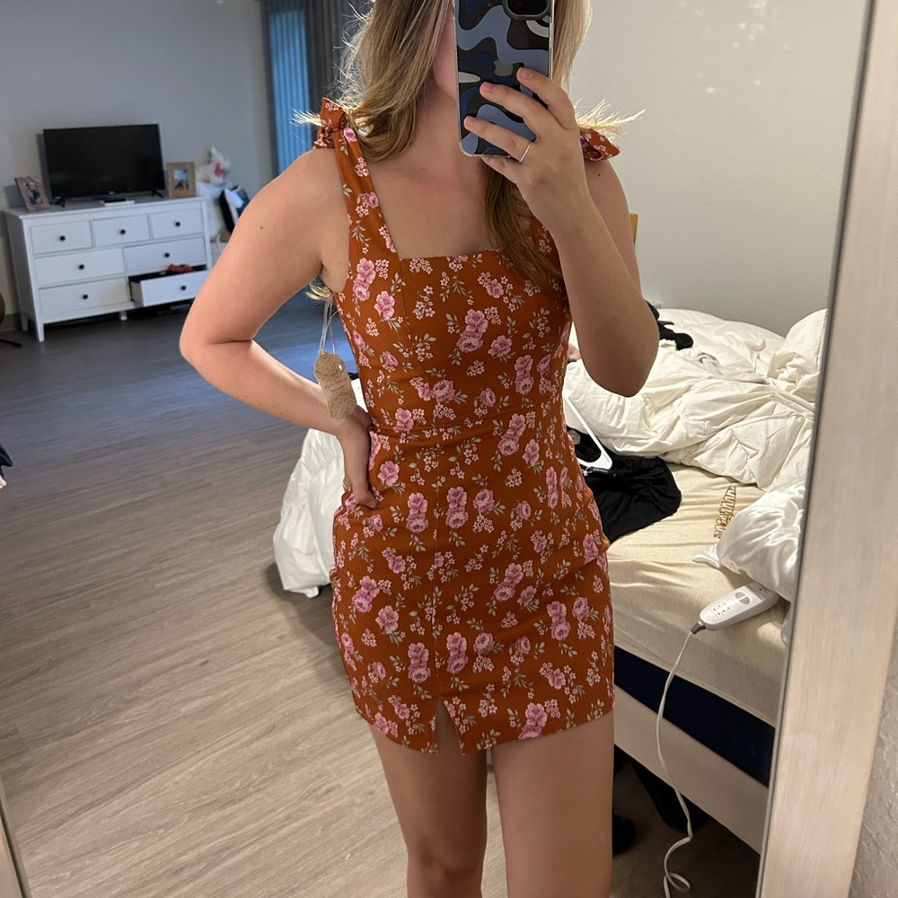 ALTAR’D STATE FLORAL MINI DRESS - S